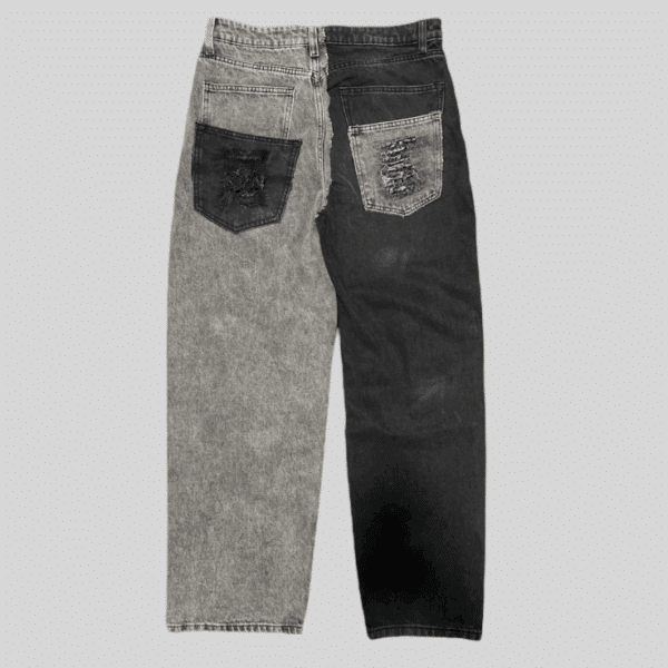 COLORBLOCKED DISTRESSED JEANS - Image 2